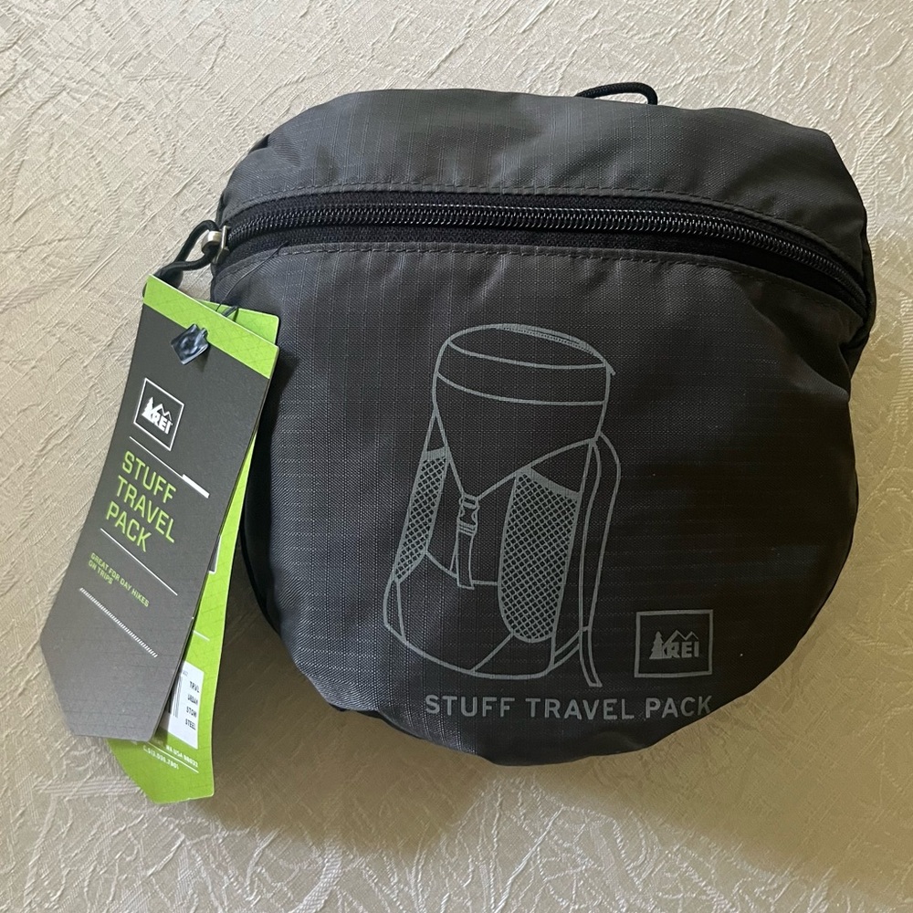 New! REI Stuff Travel Pack - Steel